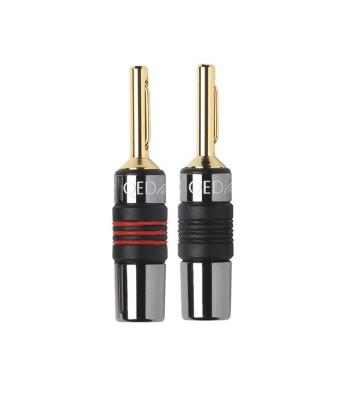 QED Metal 4mm Banana Plug - Pair